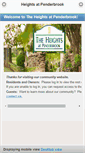 Mobile Screenshot of heightsatpenderbrook.com